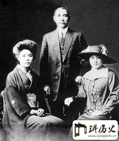 孙中山先后4任老婆介绍:曾娶14岁日本女高中生
