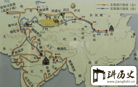 <rb>唐</rb><rt>táng</rt><rb>僧</rb><rt>sēng</rt><rb>取</rb><rt>qǔ</rt><rb>经</rb><rt>jīng</rt><rb>从</rb><rt>cóng</rt><rb>长</rb><rt>zhǎng</rt><rb>安</rb><rt>ān</rt><rb>到</rb><rt>dào</rt><rb>印</rb><rt>yìn</rt><rb>度</rb><rt>dù</rt><rb>为</rb><rt>wéi</rt><rb>何</rb><rt>hé</rt><rb>绕</rb><rt>rào</rt><rb>道</rb><rt>dào</rt><rb>新</rb><rt>xīn</rt><rb>疆</rb><rt>jiāng</rt>